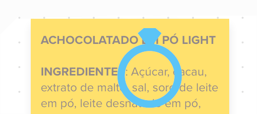 Qual é o PRIMEIRO item da lista de ingredientes no rótulo?